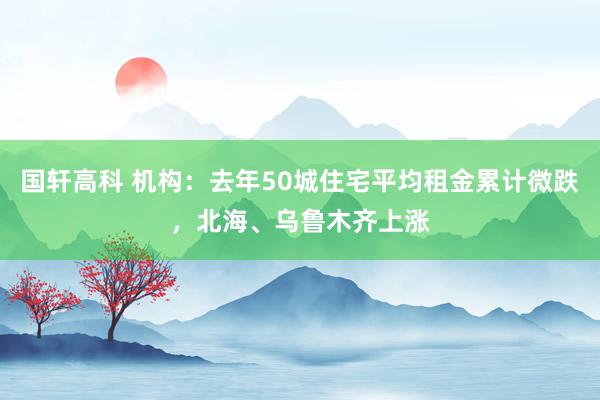 国轩高科 机构：去年50城住宅平均租金累计微跌，北海、乌鲁木齐上涨