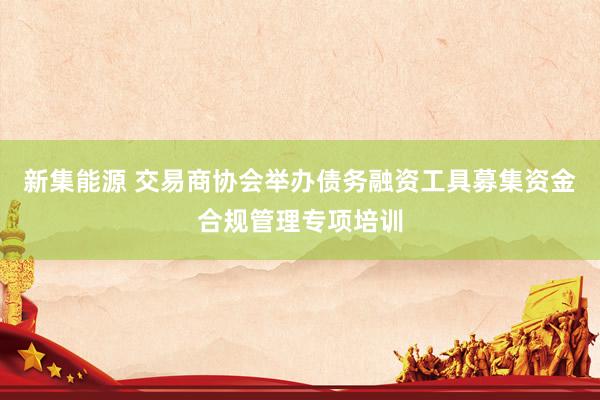 新集能源 交易商协会举办债务融资工具募集资金合规管理专项培训