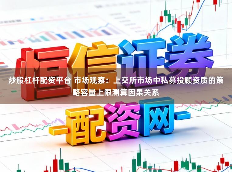 炒股杠杆配资平台 市场观察：上交所市场中私募投顾资质的策略容量上限测算因果关系