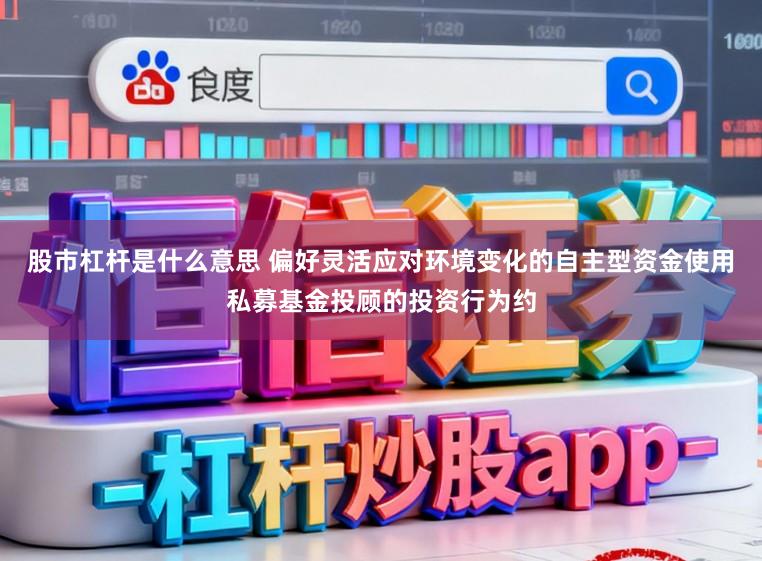 股市杠杆是什么意思 偏好灵活应对环境变化的自主型资金使用私募基金投顾的投资行为约