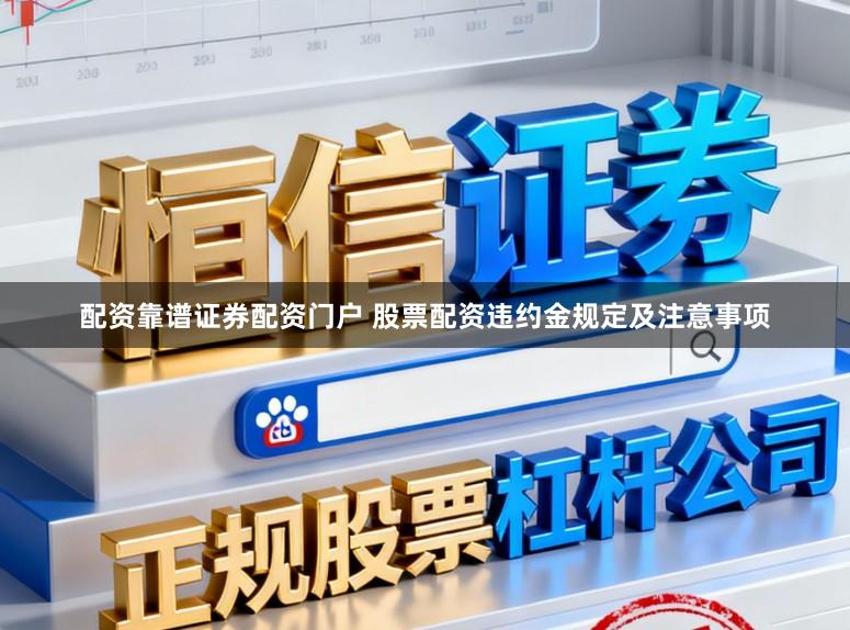 配资靠谱证券配资门户 股票配资违约金规定及注意事项
